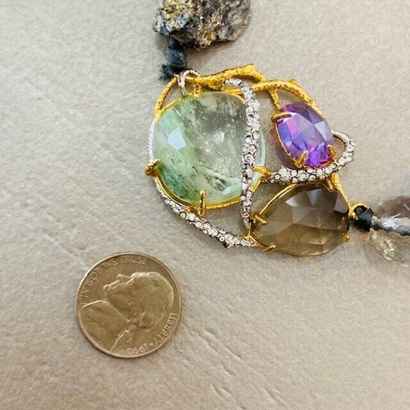 NWOT $1,025 Alexis Bittar Elements Maldivian Crystal Vine Statement Necklace - Picture 10 of 12